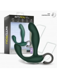 Зеленый вибромассажёр простаты Greeny - 12,8 см. - Intoyou - в Санкт-Петербурге купить с доставкой