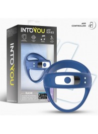 Синее интерактивное эрекционное виброкольцо Rank - Intoyou - в Санкт-Петербурге купить с доставкой