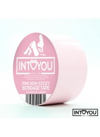 Розовый скотч для фиксации Non-Sticky Bondage Tape - 15 м. - Intoyou - купить с доставкой в Санкт-Петербурге