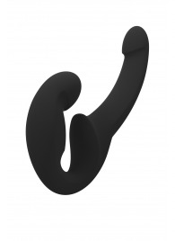 Черный безремневой страпон Share Lite - Fun Factory - купить с доставкой в Санкт-Петербурге