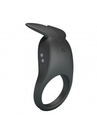 Черное перезаряжаемое виброкольцо Carlton - Baile - в Санкт-Петербурге купить с доставкой