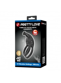 Черное перезаряжаемое виброкольцо Goodwin - Baile - в Санкт-Петербурге купить с доставкой