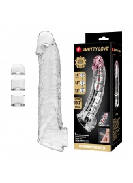 Прозрачный фаллоудлинитель с подхватом мошонки Silas - 26 см. - Baile - в Санкт-Петербурге купить с доставкой