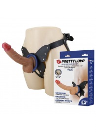 Поясной страпон Wells: трусики в форме бабочки и фаллоимитатор-насадка - Baile - купить с доставкой в Санкт-Петербурге