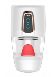 Белый мастурбатор с язычком и возвратно-поступательными движениями - Secwell - в Санкт-Петербурге купить с доставкой