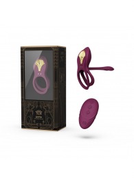 Фиолетовое эрекционное виброкольцо Bayek с пультом ДУ - Zalo - в Санкт-Петербурге купить с доставкой