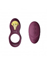 Фиолетовое эрекционное виброкольцо Bayek с пультом ДУ - Zalo - в Санкт-Петербурге купить с доставкой