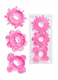 Комплект из 3 розовых эрекционных колец - Erowoman-Eroman - в Санкт-Петербурге купить с доставкой