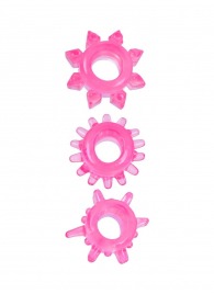 Комплект из трех розовых эрекционных колец - Erowoman-Eroman - в Санкт-Петербурге купить с доставкой