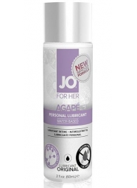 Лубрикант на водной основе для женщин JO AGAPE LUBRICANT ORIGINAL - 60 мл. - System JO - купить с доставкой в Санкт-Петербурге