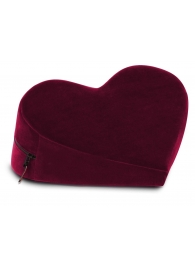 Малая бордовая подушка-сердце для любви Liberator Heart Wedge - Liberator - купить с доставкой в Санкт-Петербурге