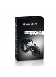 Пояс верности с электростимуляцией Mystim Pubic Enemy No1 Black Edition - MyStim - купить с доставкой в Санкт-Петербурге