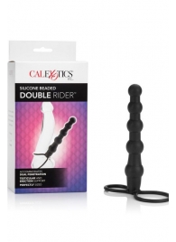 Насадка на пенис для двойного проникновения Silicone Beaded Double Rider - 14 см. - California Exotic Novelties - в Санкт-Петербурге купить с доставкой