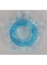Голубое эрекционное кольцо  Снежинка - White Label - в Санкт-Петербурге купить с доставкой