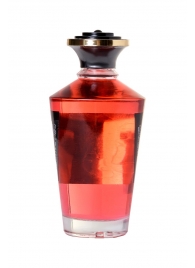 Массажное интимное масло с ароматом клубничного вина - 100 мл. - Shunga - купить с доставкой в Санкт-Петербурге