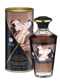 Массажное интимное масло с ароматом шоколада - 100 мл. - Shunga - купить с доставкой в Санкт-Петербурге