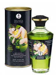Массажное интимное масло с ароматом зелёного чая - 100 мл. - Shunga - купить с доставкой в Санкт-Петербурге