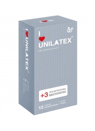 Презервативы с точками Unilatex Dotted - 12 шт. + 3 шт. в подарок - Unilatex - купить с доставкой в Санкт-Петербурге