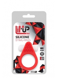 Красное эрекционное кольцо LIT-UP SILICONE STIMU RING 1 RED - Dream Toys - в Санкт-Петербурге купить с доставкой