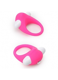 Розовое эрекционное кольцо LIT-UP SILICONE STIMU RING 6 - Dream Toys - в Санкт-Петербурге купить с доставкой