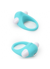 Голубое эрекционное кольцо LIT-UP SILICONE STIMU RING 6 - Dream Toys - в Санкт-Петербурге купить с доставкой
