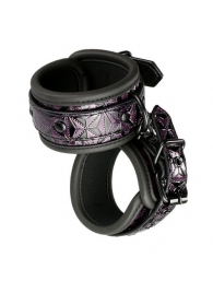 Фиолетово-чёрные наручники BLAZE HANDCUFF PURPLE - Dream Toys - купить с доставкой в Санкт-Петербурге