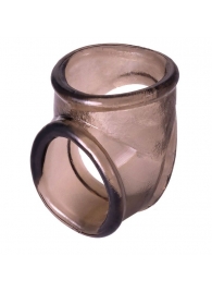 Дымчатое эрекционное кольцо с фиксацией мошонки - ToyFa - в Санкт-Петербурге купить с доставкой