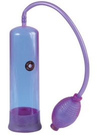 Фиолетовая вакуумная помпа E-Z Pump - California Exotic Novelties - в Санкт-Петербурге купить с доставкой
