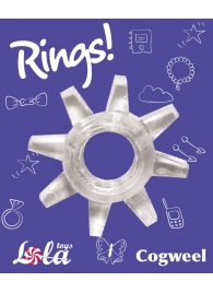 Прозрачное эрекционное кольцо Rings Cogweel - Lola Games - в Санкт-Петербурге купить с доставкой