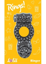 Чёрное эрекционное кольцо Rings Ringer - Lola Games - в Санкт-Петербурге купить с доставкой