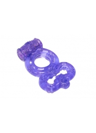 Фиолетовое эрекционное кольцо Rings Treadle с подхватом - Lola Games - в Санкт-Петербурге купить с доставкой