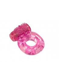Розовое эрекционное кольцо с вибрацией Rings Axle-pin - Lola Games - в Санкт-Петербурге купить с доставкой