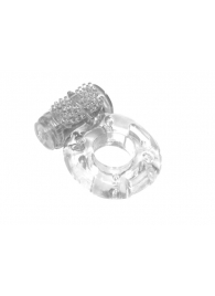 Прозрачное эрекционное кольцо с вибрацией Rings Axle-pin - Lola Games - в Санкт-Петербурге купить с доставкой