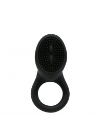 Чёрное эрекционное кольцо со стимулятором клитора с вибрацией - Baile - в Санкт-Петербурге купить с доставкой