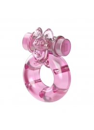 Розовое эрекционное кольцо с вибрацией Ring - Baile - в Санкт-Петербурге купить с доставкой