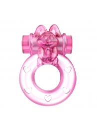 Розовое эрекционное кольцо с вибрацией Ring - Baile - в Санкт-Петербурге купить с доставкой