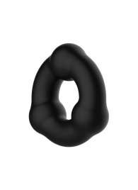 Черное эрекционное кольцо с 3 шариками - Baile - в Санкт-Петербурге купить с доставкой