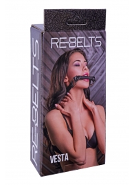 Кляп-трензель Vesta с металлическими кольцами - Rebelts - купить с доставкой в Санкт-Петербурге
