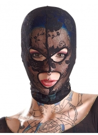 Кружевная маска-балаклава с отверстиями для глаз и рта - Orion - купить с доставкой в Санкт-Петербурге