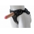 Черный пояс-трусики с двумя насадками Soft-Dolli - 16,5 и 10,5 см. - LOVETOY (А-Полимер) - купить с доставкой в Санкт-Петербурге