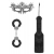 Черный игровой набор Introductory Bondage Kit №4 - Shots Media BV - купить с доставкой в Санкт-Петербурге