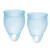 Набор голубых менструальных чаш Feel confident Menstrual Cup - Satisfyer - купить с доставкой в Санкт-Петербурге