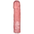 Розовая фаллическая насадка Vac-U-Lock 8  Crystal Jellies Dong - 20,3 см. - Doc Johnson - купить с доставкой в Санкт-Петербурге