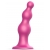 Розовая насадка Strap-On-Me Dildo Plug Beads size S - Strap-on-me - купить с доставкой в Санкт-Петербурге