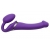 Фиолетовый безремневой вибрострапон Silicone Bendable Strap-On - size M - Strap-on-me - купить с доставкой в Санкт-Петербурге