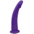 Фиолетовая гладкая изогнутая насадка-плаг - 20 см. - LOVETOY (А-Полимер) - купить с доставкой в Санкт-Петербурге