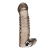 Дымчатая насадка на пенис с вибрацией  Vibrating Penis Enhancing Sleeve Extension - 13,3 см. - BlueLine - в Санкт-Петербурге купить с доставкой