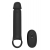 Черная насадка-удлинитель с вибрацией Vibrating Extender With Remote - Dream Toys - в Санкт-Петербурге купить с доставкой