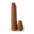 Коричневая насадка на член 2  Silicone X-tension - 20,3 см. - Pipedream - в Санкт-Петербурге купить с доставкой
