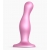Розовая насадка Strap-On-Me Dildo Plug Curvy size M - Strap-on-me - купить с доставкой в Санкт-Петербурге